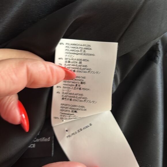 VERSACE Black One Shoulder Long Sleeve Cocktail Dress - Picture 15 of 15